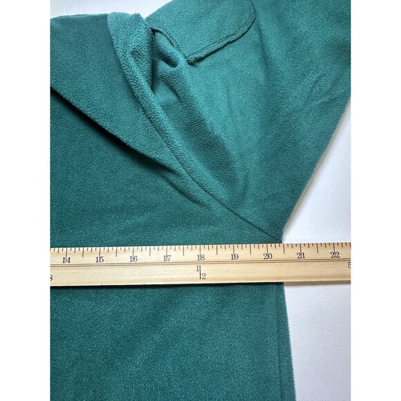 OSCAR DE LA RENTA Green Long Sleeve Cozy Fleece Top Shirt Women's MEDIUM‎ - Picture 11 of 12